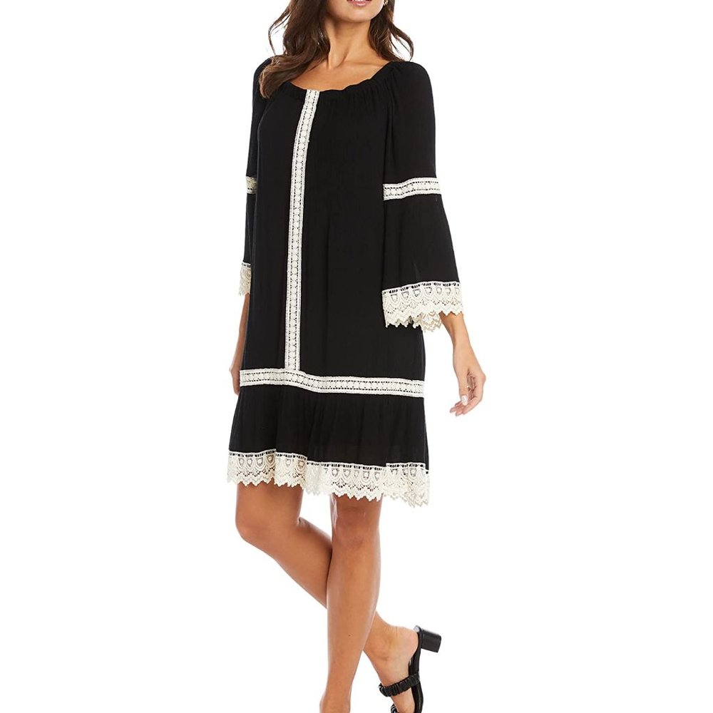 Karen Kane Garden party mixed lace dress